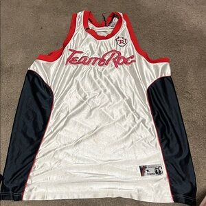 Rocawear vintage White and Blue Team Roc Jersey